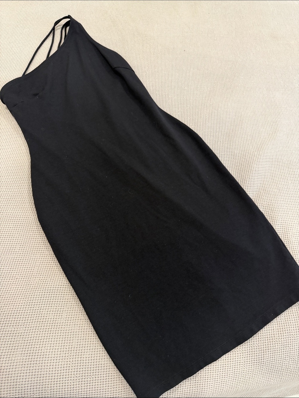Lovely Day One-Shoulder Black Bodycon Dress